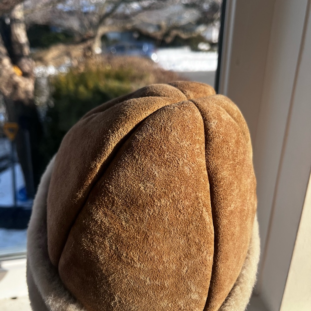 Tan Shearling Hat - image 3